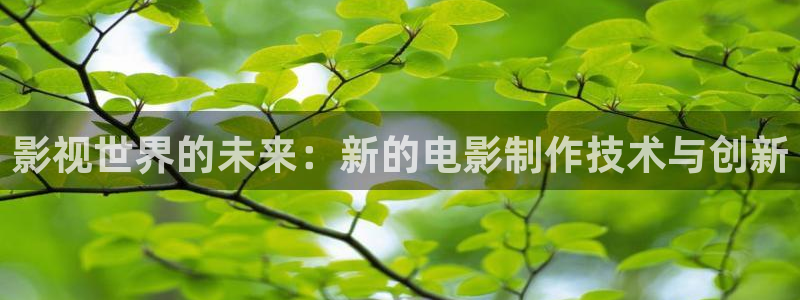羞羞影院在线观看免费：影视世界的未来：新的电影制作技术与创新